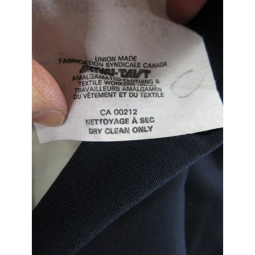 VINTAGE Paul Stuart Sport Coat 42 Long Blazer Wool Jacket Navy Lined